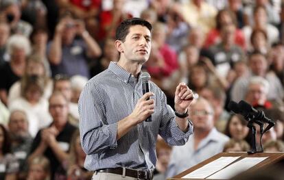 El candidato Ryan en un mitin en Lakewwod, Colorado, este martes. 