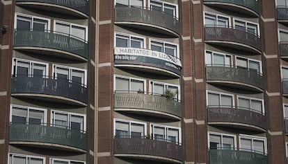 Una vivienda en alquiler en Barcelona, en una imagen de archivo.