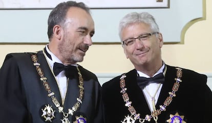 Manuel Marchena (izquierda) y Luis María Díez-Picazo (derecha), el pasado septiembre.