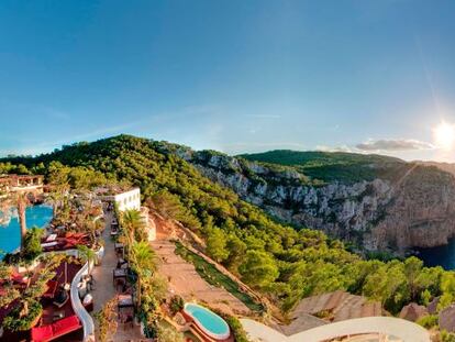 Vistas desde el hotel Hacienda Na Xamena, en Sant Miquel de Balansat, en Ibiza.