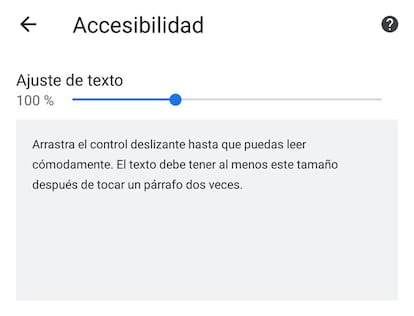 Tamaño texto en Google Chrome