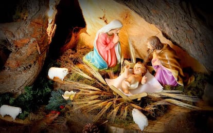 Imagen de un bel&eacute;n que representa el nacimiento de Jes&uacute;s.