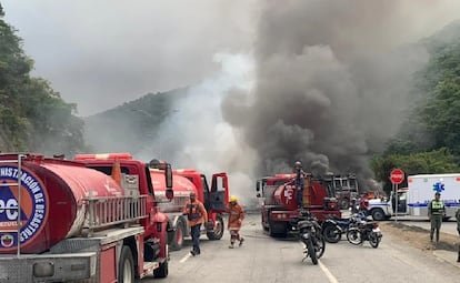 accidente en la autopista Gran Mariscal de Ayacucho