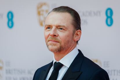El actor Simon Pegg, en los EE British Academy Film Awards, celebrados en el Royal Albert Hall de Londres el 13 de marzo de 2022.