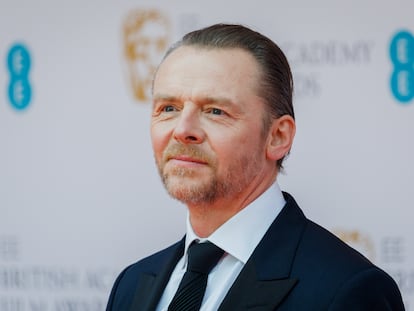 El actor Simon Pegg, en los EE British Academy Film Awards, celebrados en el Royal Albert Hall de Londres el 13 de marzo de 2022.