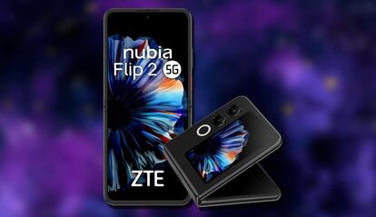 ZTE nubia Flip 2 5G con fondo