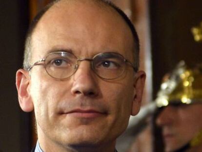 Enrico Letta, vicesecretario del Partido Democr&aacute;tico, este mi&eacute;rcoles en el Quirinal. 