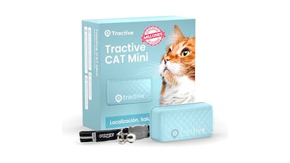 Collares GPS Gato sobre fondo blanco.