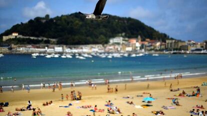 Playa de la Concha, en San Sebastián.