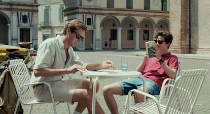 Armie Hammer y Timothée Chalamet, en 'Call me By Your Name'.