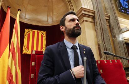 Roger Torrent, al Parlament.