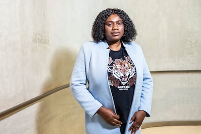 Joy Ogbeide, de 40 años, mediadora intercultural en Las Poderosas, proyecto social premiado por Fundación La Caixa.