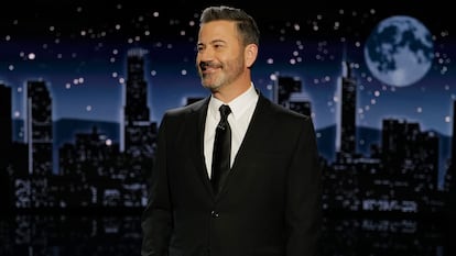 El presentador Jimmy Kimmel, en un especial de 'Jimmy Kimmel Live!' emitido en enero de 2023 con motivo de su 20º aniversario en antena.