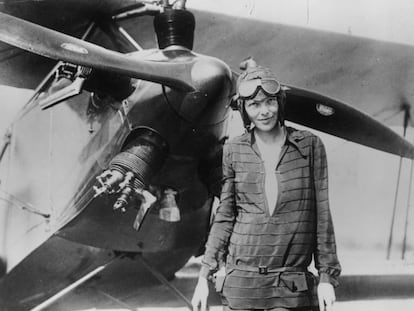 La aviadora Amelia Earhart (1897-1937).