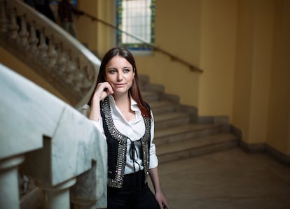 Andrea Levy, el viernes en el Círculo de Bellas Artes de Madrid.