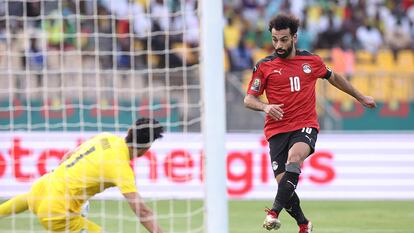 Salah remata para batir al sevillista Bono en el 1-1 de Egipto ante Marruecos.