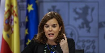 La vicepresidenta del Gobierno, Soraya Sáenz de Santamaría. / EFE