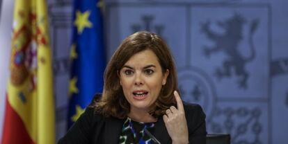 La vicepresidenta del Gobierno, Soraya S&aacute;enz de Santamar&iacute;a. / EFE