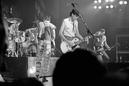 Terry Chimes, Keith Levene, Mick Jones y Paul Simonon de The Clash.