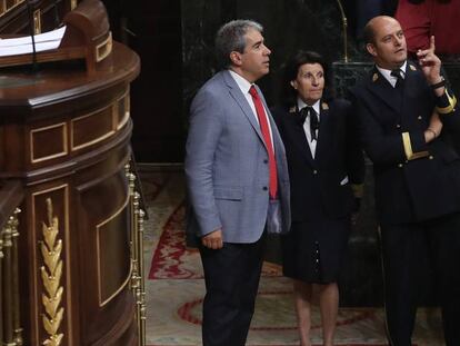 Francesc Homs, portavoz de Converg&egrave;ncia, en el Congreso de los Diputados.