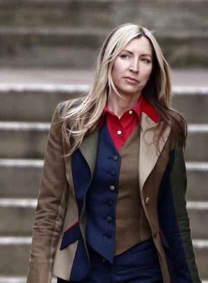 Heather Mills, a la salida del juzgado que dictó sentencia sobre su divorcio de McCartney.