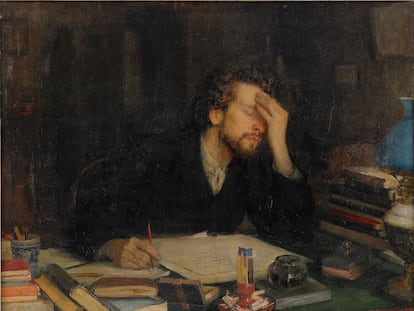 'Los tormentos del trabajo creativo', de Leonid Pasternak.