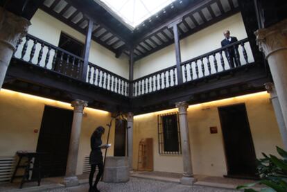 Patio del Museo Casa Natal de Cervantes en Alcalá de Henares