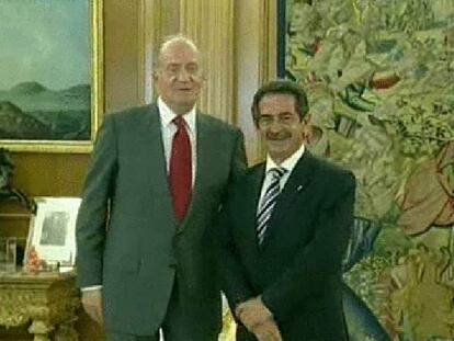 El Rey recibe al presidente de Cantabria