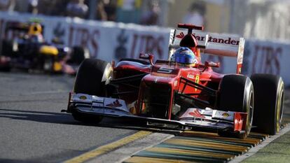 Fernando Alonso, en el Gran Premio de Australia.