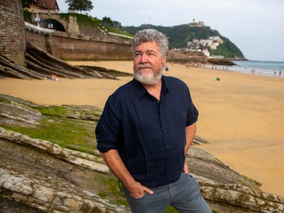 Juan López de Uralde, esta semana, en la playa de La Concha, en San Sebastián.