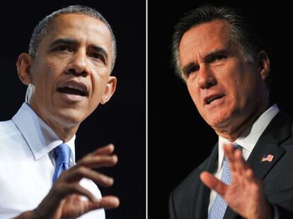 Barack Obama y Mitt Romney.