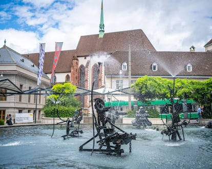 La fuente de Tinguely, en Basilea.