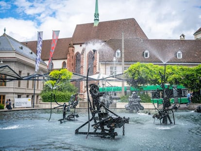 La fuente de Tinguely, en Basilea.