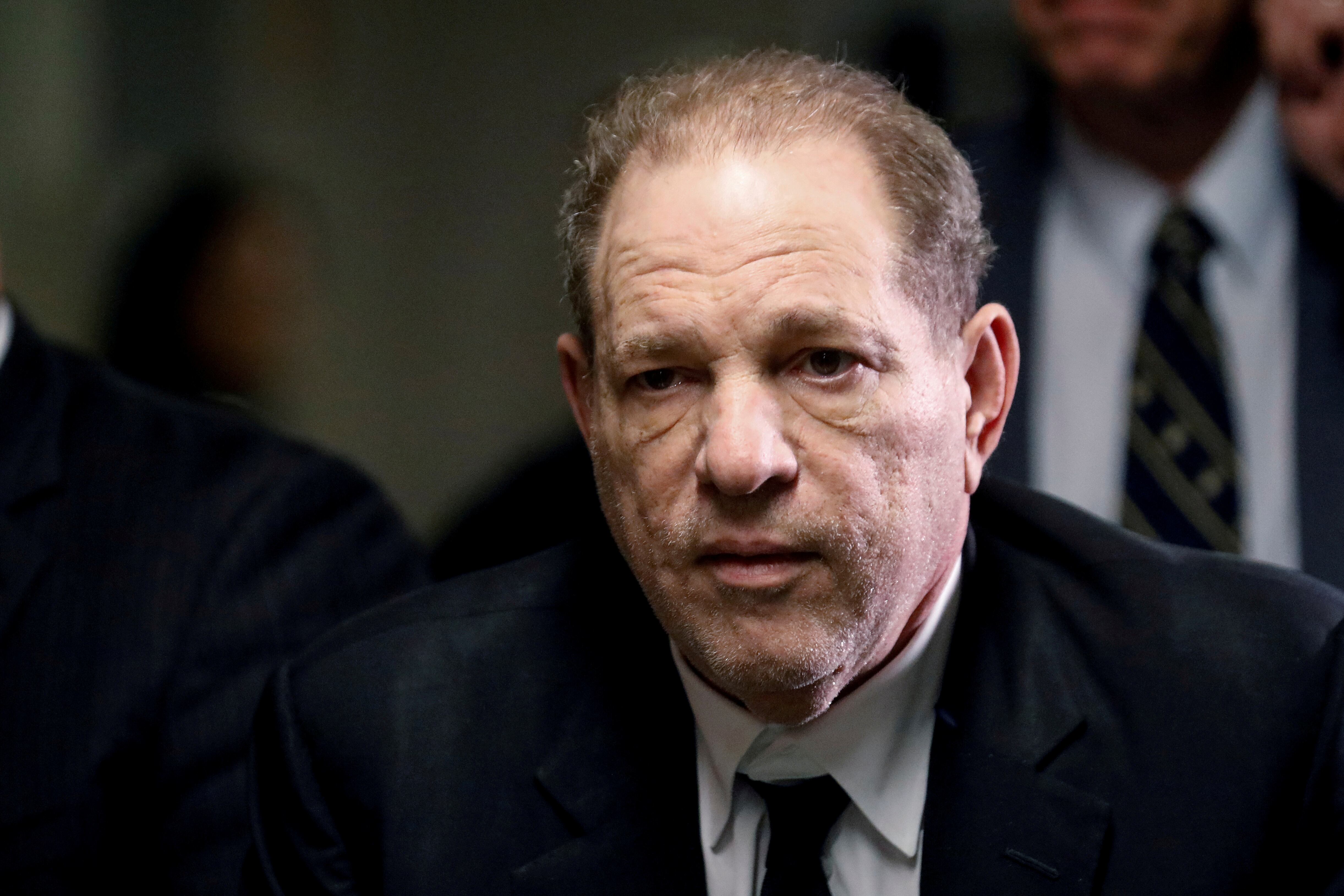 El productor de cine Harvey Weinstein, durante su proceso judicial en enero de 2020.