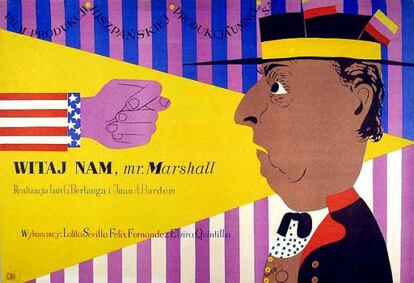 Cartel polaco de la película 'Bienvenido mr. Marshall'.