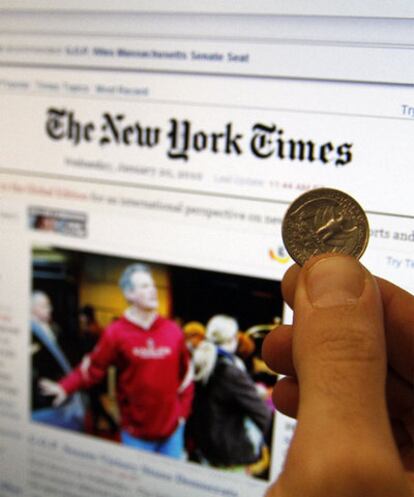 La <i>web </i>de <i>The New York Times</i> recibe 17 millones de visitas mensuales, según Nielsen Online.