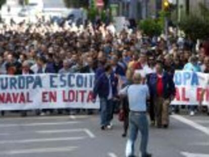 Manifestaci&oacute;n del naval de Vigo