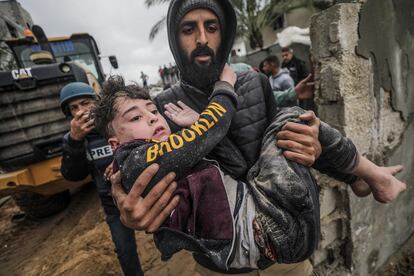 ataque aéreo israelí contra Deir Al Balah, en el sur de la Franja de Gaza