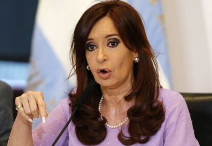 Cristina Kirchner, em 11 de fevereiro de 2015.