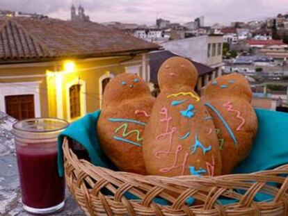 Guaguas de pan y cola morada