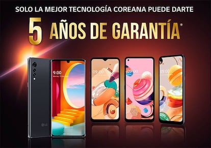 Garantía extendida de LG en sus principales smartphones.