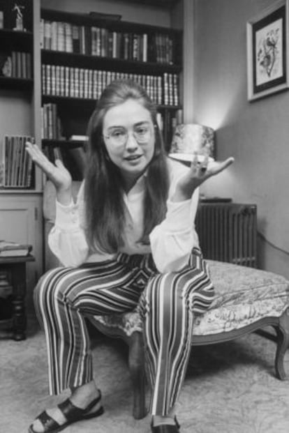 Clinton en Wellesley College.