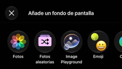 Opciones fondo iOS 27