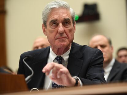 El exfiscal especial de la trama rusa Robert Mueller en el Congreso el pasado julio.