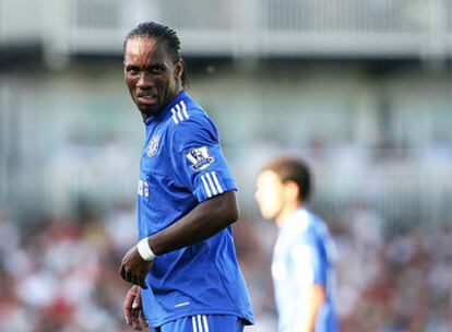 Didier Drogba, durante el partido.