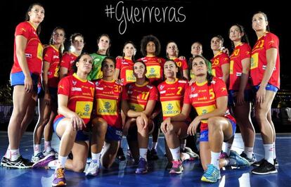 La selección, en el rodaje de un spot publicitario.