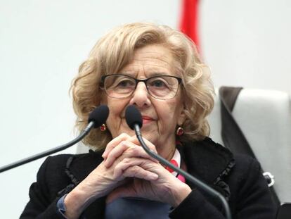 La alcaldesa de Madrid Manuela Carmena. 