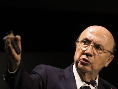 El expresidente del Banco Central de Brasil Henrique Meirelles, en Brasilia en 2015. 