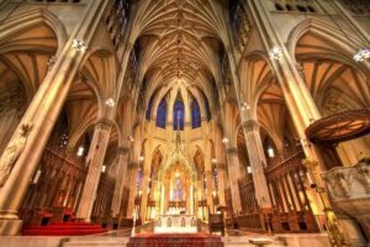 Interior de la catedral de San Patrick's, en Manhattan (Nueva York).