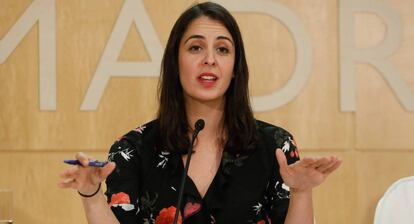 La portavoz del Ayuntamiento de Madrid, Rita Maestre, el 8 de noviembre de 2017.